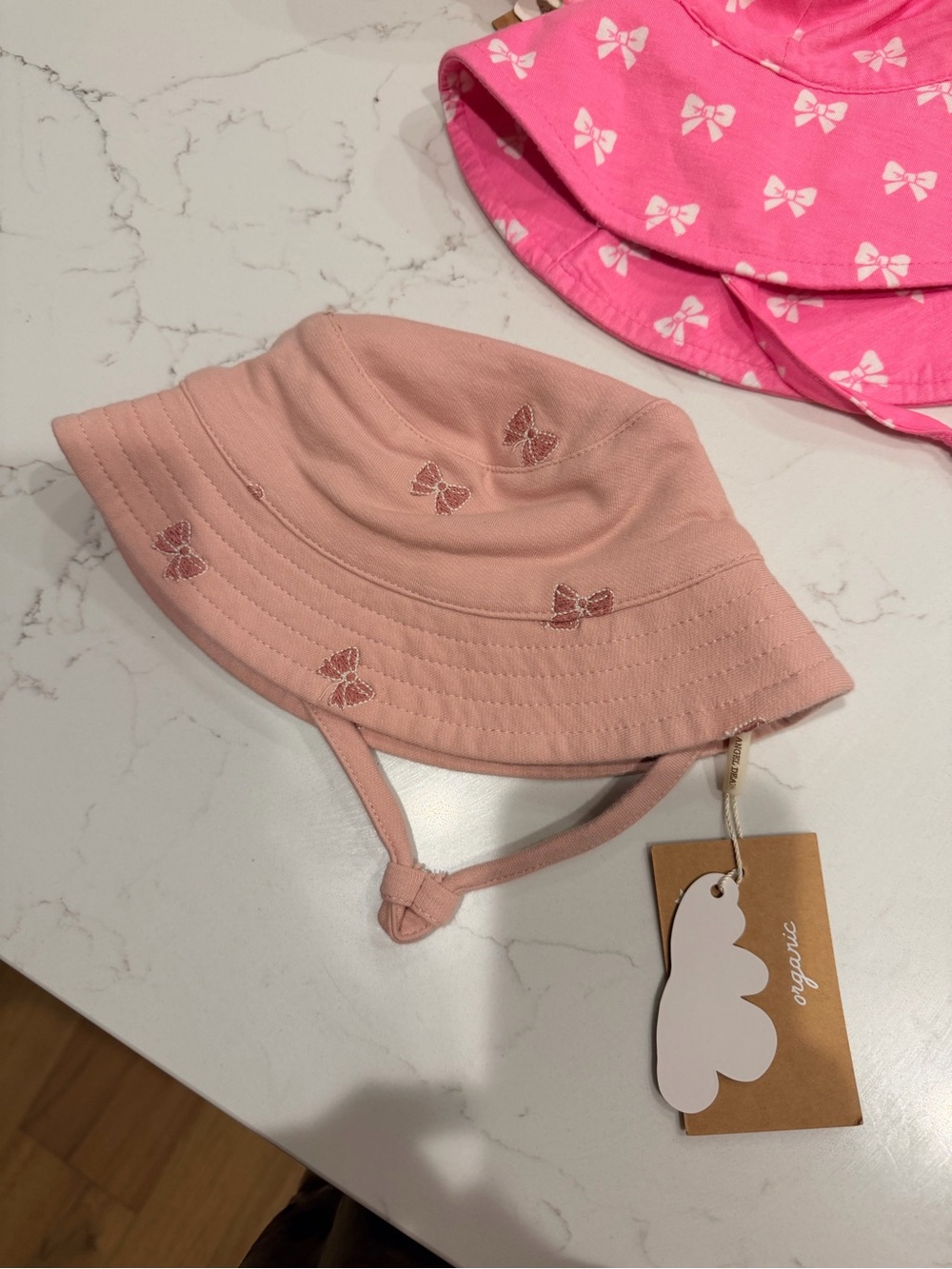 Angel Dear Pink Bow Bucket Hat for Kids